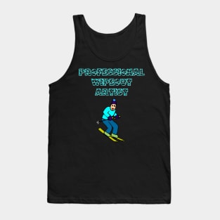 Professional Wipeout Artist, new year downhill skiing, downhill skiing, slalom skiing Tank Top